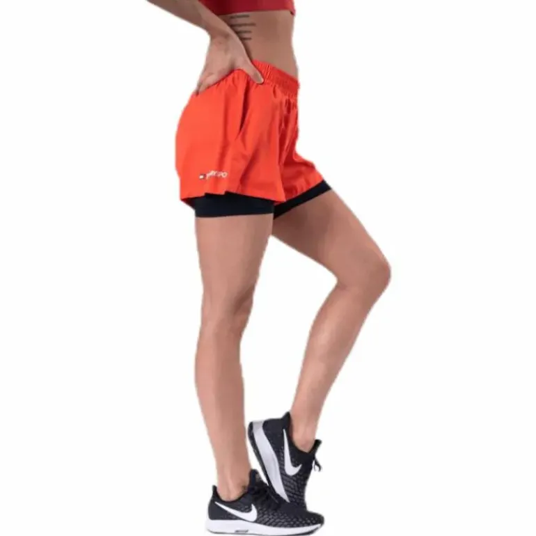 3" 2-IN 1 Woven Short LBR Orange