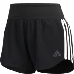3 Stripe Woven Gym Short Black / Black