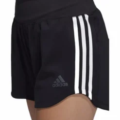 3 Stripe Woven Gym Short Black / Black