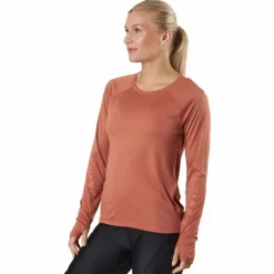 Active Logo Long Sleeve Copper Brown