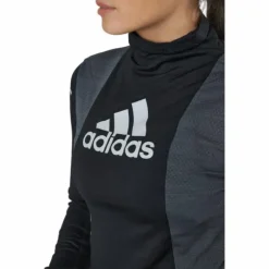 Adidas Blocked Longsleeve Tee Women Black / Grey Six
