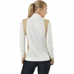 Adidas Blocked Longsleeve Tee Women Wonder White / Beige Tone