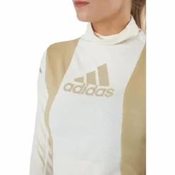 Adidas Blocked Longsleeve Tee Women Wonder White / Beige Tone