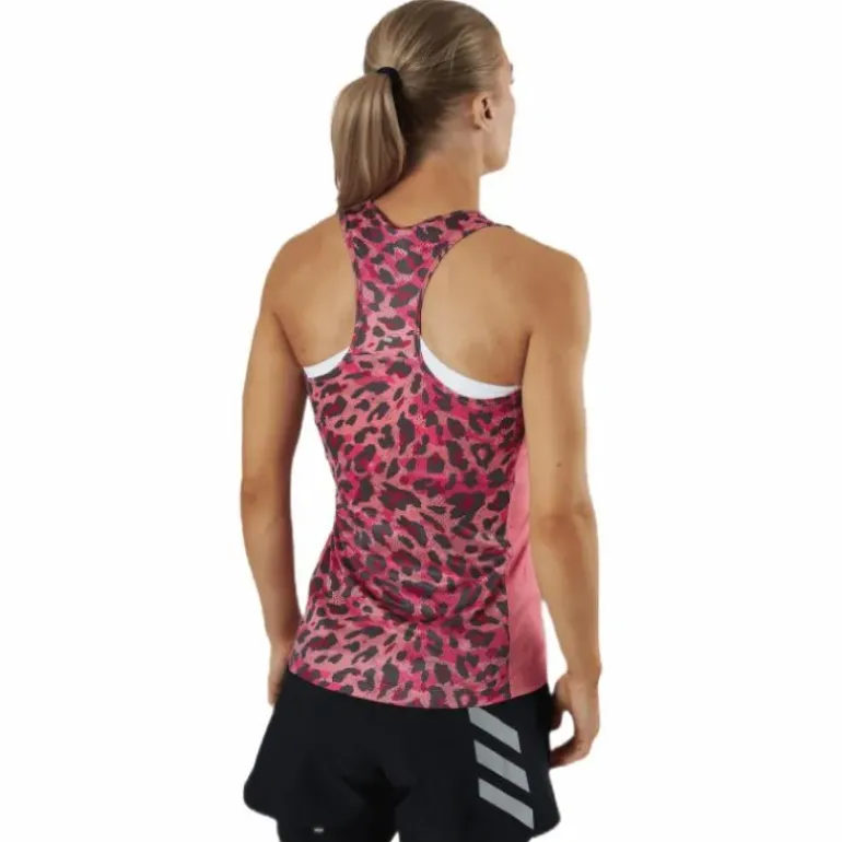 Adidas Fast Primeblue Tank Graphic Women Hazy Rose / Multicolor