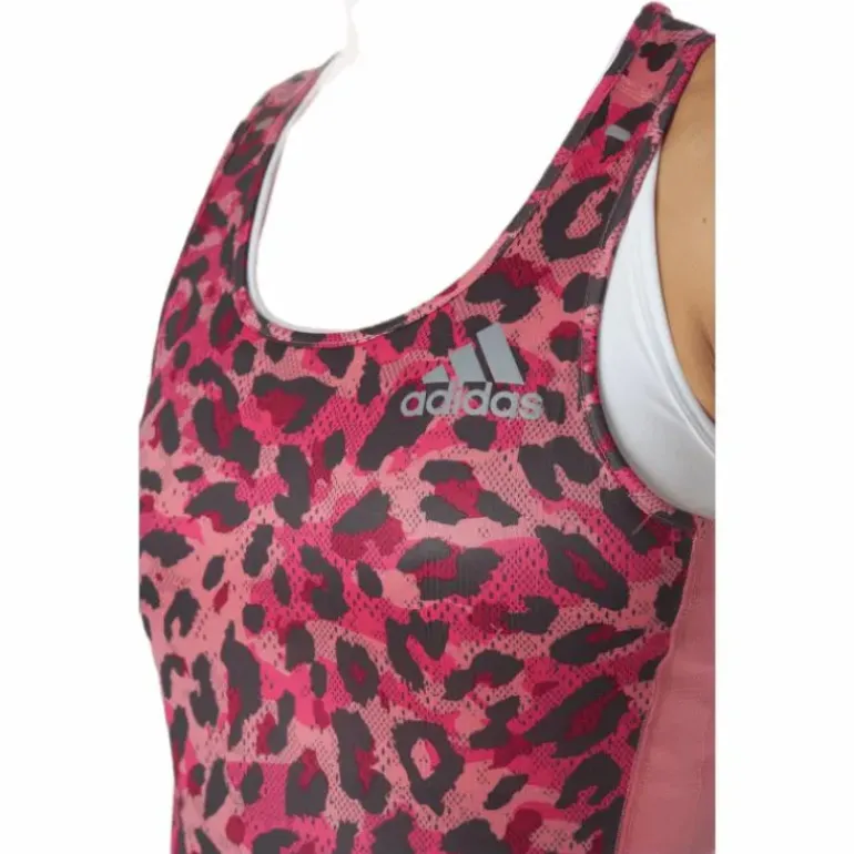 Adidas Fast Primeblue Tank Graphic Women Hazy Rose / Multicolor