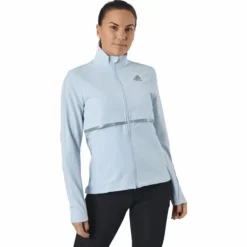 Adidas Own The Run Soft Shell Jacket Women Halo Blue