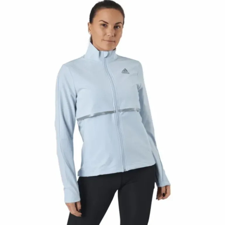Adidas Own The Run Soft Shell Jacket Women Halo Blue