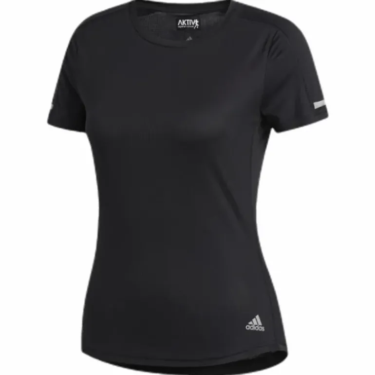Adidas Run It Short Sleeve Tee Women Black