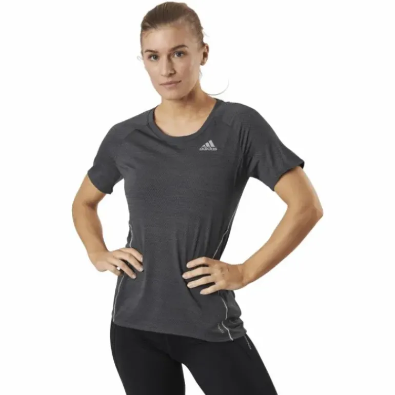 Adidas Runner Tee Women Grey Six