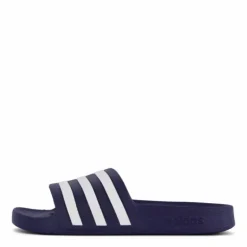 Adilette Aqua Slides Dark Blue / Cloud White / Dark Blue