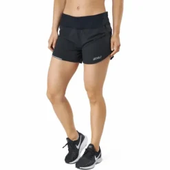 Aero 4 Inch Shorts Black/silver Reflective