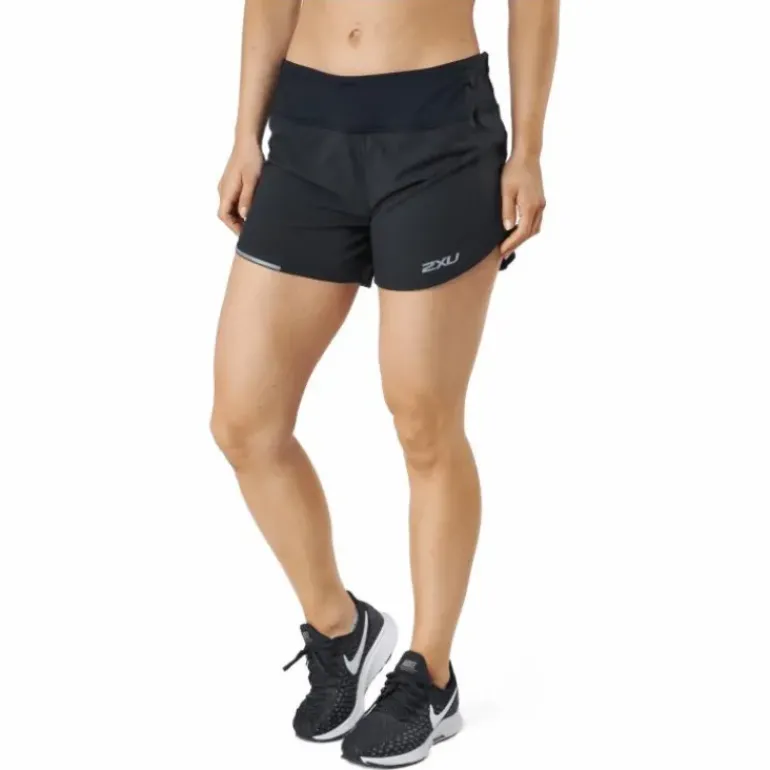 Aero 4 Inch Shorts Black/silver Reflective
