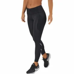 Aero Mid-rise Comp Tights Black/silver Reflective