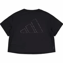 AEROREADY Train Essentials 3 Bar Logo Crop T-Shirt Black