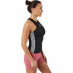AEROREADY Train Essentials Regular 3-Stripes Tank Top Black / White