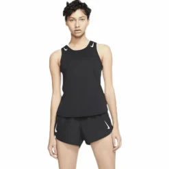 AeroSwift Running Singlet White/Black