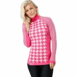 Agnes Zip Pink/White