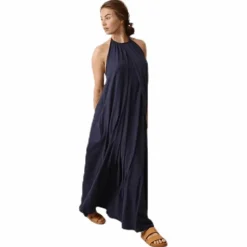 Air Halterneck Dress Blue