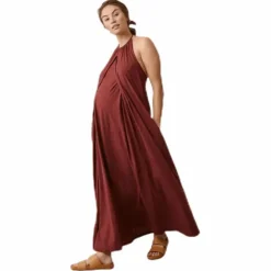 Air Halterneck Dress Red