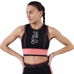 Airi Cropped Top Pink/Black