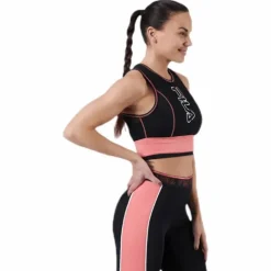 Airi Cropped Top Pink/Black