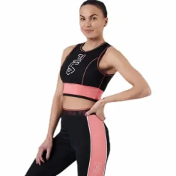 Airi Cropped Top Pink/Black