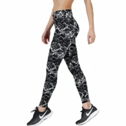 Alec Printed Tights White/Black
