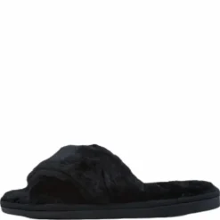 Alie Fluffy Slippers Black