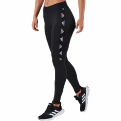 Alphaskin Badge Of Sport Logo Tight Black / White