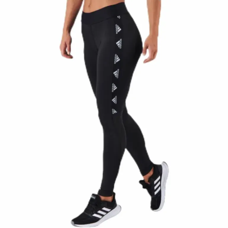 Alphaskin Badge Of Sport Logo Tight Black / White