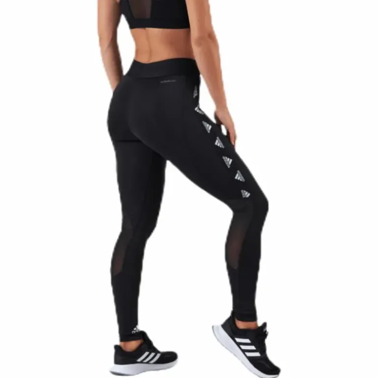Alphaskin Badge Of Sport Logo Tight Black / White