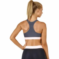 Alphaskin Logo Bra Pink/Grey