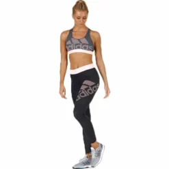 Alphaskin Logo Bra Pink/Grey