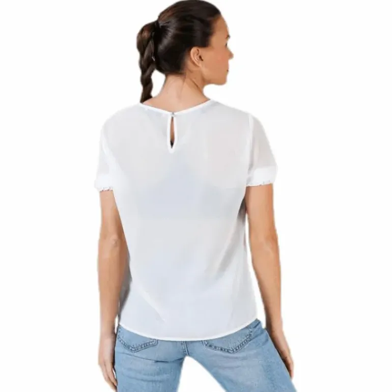 Amalie Ss Smock Top White