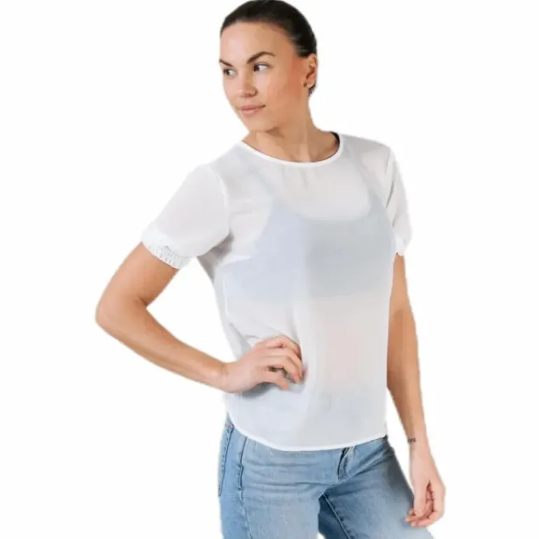 Amalie Ss Smock Top White