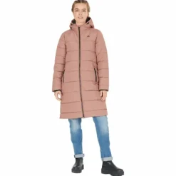 Amaretto W Long Puffer Jacket Cognac