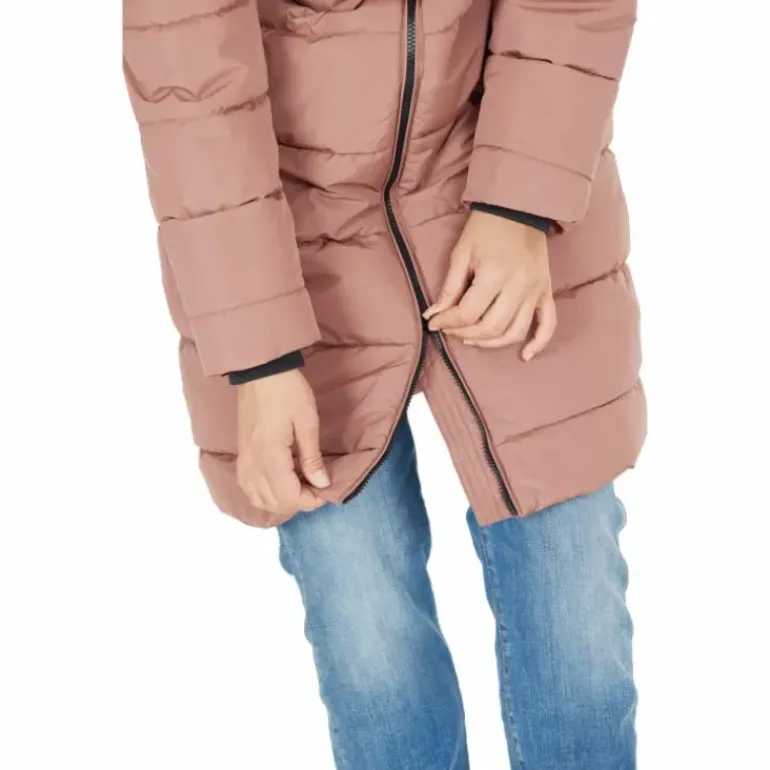 Amaretto W Long Puffer Jacket Cognac