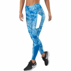 Angilia Life Aop Training Tights Blue