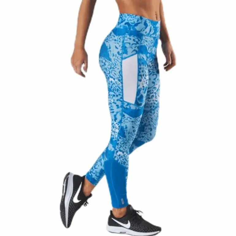 Angilia Life Aop Training Tights Blue