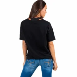 Arina Ss Loose Sweat Top Black