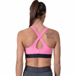 Armour Mid Crossback Bra Pink