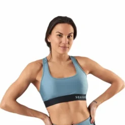 Armour Mid Crossback Bra Blue