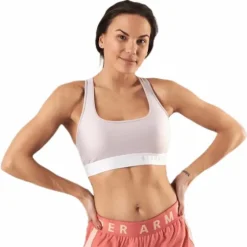 Armour Mid Crossback Bra Pink