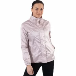 Athlete Recovery Woven Iridescent Jacket Pink