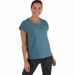 Aubree Ss Loose Training Tee Blue