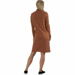 Bamala T-Neck Ls Dress Beige