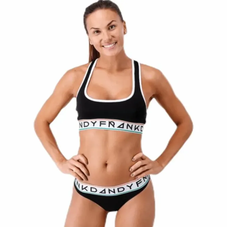 Bamboo Bralette White/Black
