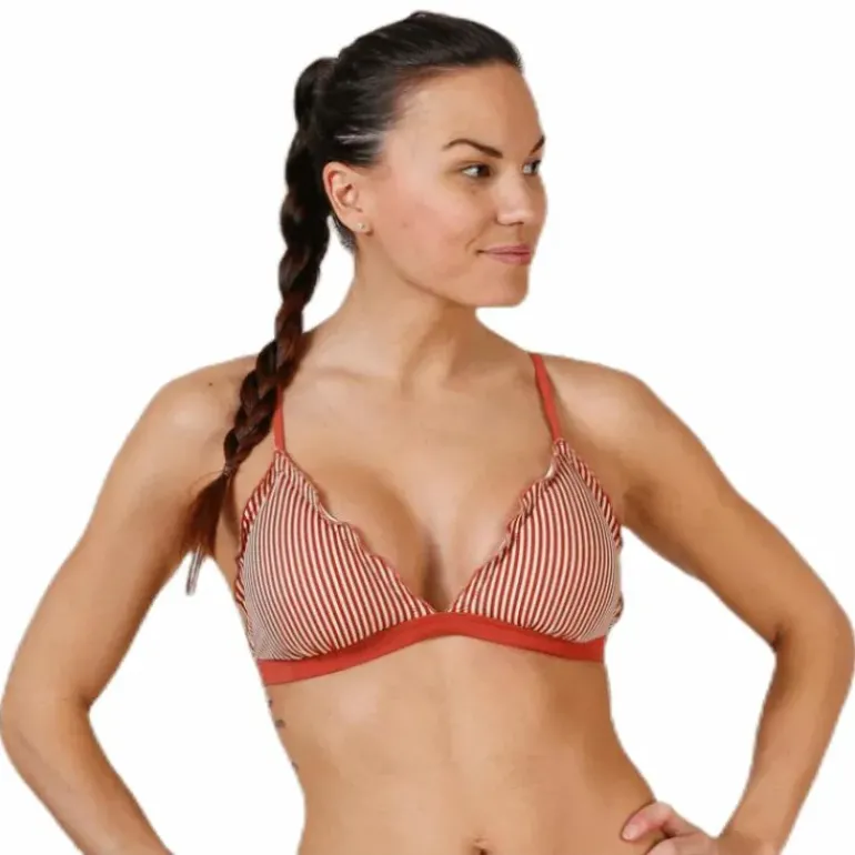Barbara Bikini Triangle Bra Red
