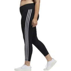 Believe This 2.0 3 Stripe 7/8 Tight Plus Size Black / White