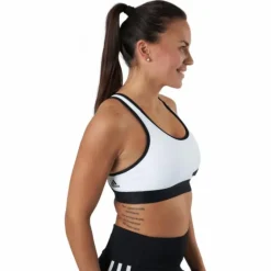 Believe This 3Bar Logo Bra White / Black